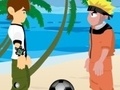 Игри Naruto and Ben 10 play volleyball