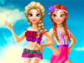 Игри Elsa And Anna Summer Vacation