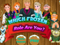 Игри Which Frozen Role Are You