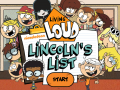 Игри The Loud House: Lincolns List  