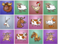 Игри Farm animals matching puzzles