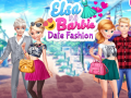 Игри Elsa and Barbie Date Fashion