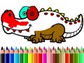 Игри Back To School: Aligator Coloring