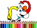 Игри Back To School: Elephant coloring