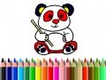 Игри Back To School: Panda Coloring