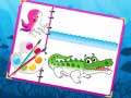 Игри Sea Creatures Coloring Book