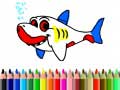 Игри Back To School: Shark Coloring Book