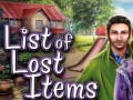 Игри List of Lost Items