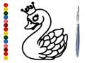 Игри Back To School: Swan Coloring Book