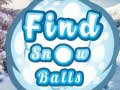 Игри Find Snow Balls