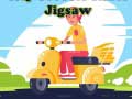 Игри City Scooter Rides Jigsaw