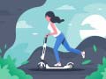 Игри Electric Scooter Rides Jigsaw