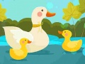 Игри Mother Duck and Ducklings Jigsaw