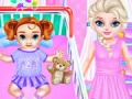 Игри Little Elsa Caring Day