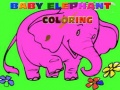 Игри Baby Elephant Coloring