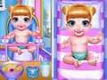 Игри Twins Lovely Bathing Time