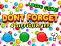 Игри Dont Forget