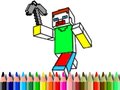 Игри Back to School: Minecraft Coloring