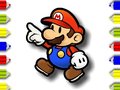 Игри Back To School  Mario Coloring