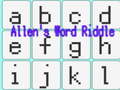 Игри Allen's Word Riddle