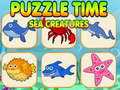 Игри Puzzle Time Sea Creatures