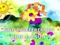 Игри Find 5 Differences Kids and Sun