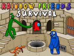 Игри Сред As Survival с Rainbow Friends  онлайн.