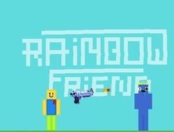 Игри Noob срещу Rainbow Friends  онлайн.