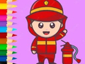 Игри Coloring Book: Fireman