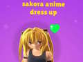 Игри Sakora Anime Dress Up