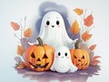 Игри Coloring Book: Halloween Ghosts
