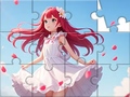 Игри Jigsaw Puzzle: White Dress Girl