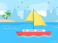 Игри Coloring Book: Boat On Sea