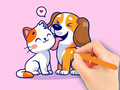 Игри Coloring Book: Dog And Cat