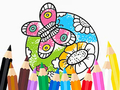 Игри Coloring Book: Butterfly With Flowe