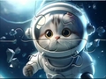 Игри Jigsaw Puzzle: Astronaut-Cat