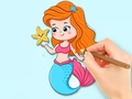 Игри Coloring Book: Beautiful Mermaid Princess