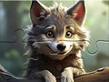 Игри Jigsaw Puzzle: Smiling Wolf