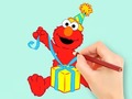 Игри Coloring Book: Elmo Gift