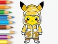 Игри Coloring Book: Raincoat Pikachu
