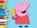 Игри Coloring Book: Peppa With Toy Bear