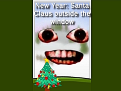 Игри New Year: Santa Claus outside the window