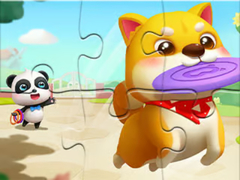 Игри Jigsaw Puzzle: Little Panda Play With Pet