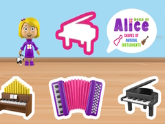 Игри World of Alice Shapes of Musical Instruments