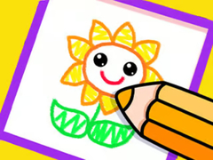 Игри Toddler Drawing: Beautiful Flower