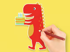 Игри Coloring Book: Dinosaur Birthday