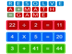 Игри RE5OLVE a+math=game