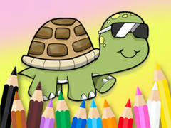 Игри Coloring Book: Sunglasses Turtle