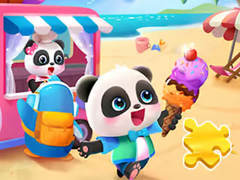 Игри Jigsaw Puzzle: Baby Panda Ice Cream Car