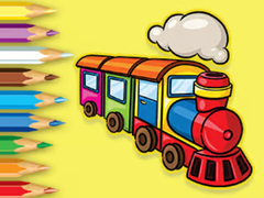 Игри Coloring Book: Running Train